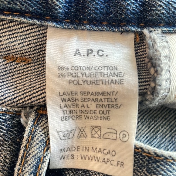 A.P.C | Mid Rise Straight Leg Jeans - Picture 9 of 14
